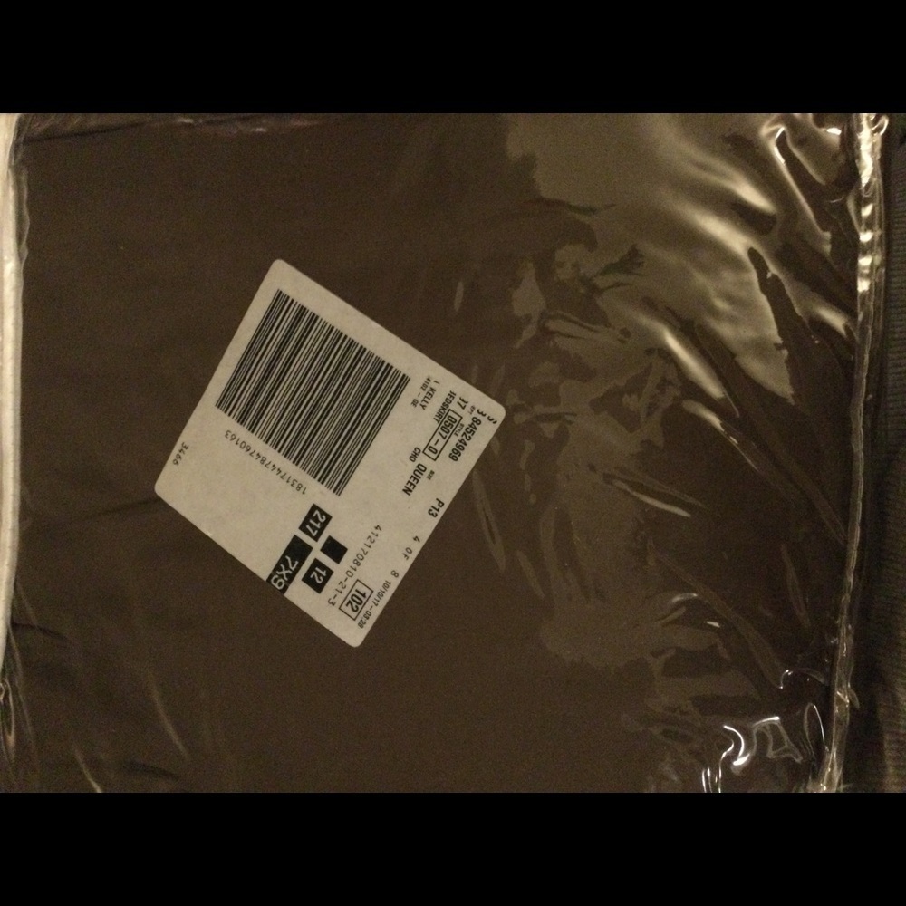 𝅺UNBRANDED Brown chocolate bedskirt size queen